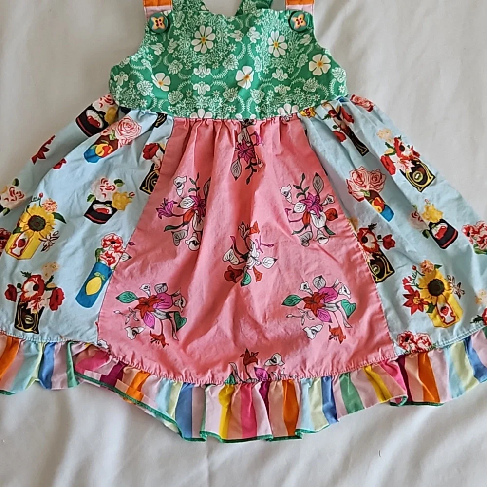 Matilda Jane Baby Girl Summer Patchwork Dress Size 12-18 Months - Picture 3 of 6